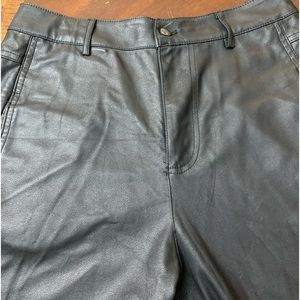Zara Faux Leather Pants sz S